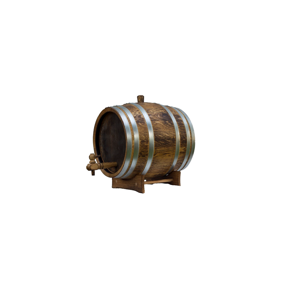 Oak wine, whisky barrel 50 liters, wooden tap, WITH BURNT FINISH