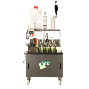Semi-automatic line for sparkling wines produced using the classic method