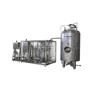 BEER HEAT TREATMENT PLANT 1000 Lt / h AUTOMATIC WITH PLC COMPLETE WITH BUFFER TANK 1000 LITER