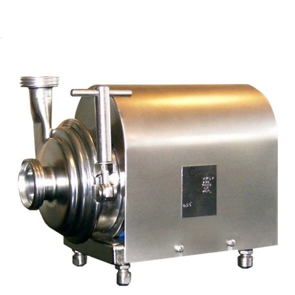 Food pump for transporting wort, mash, juice, wine