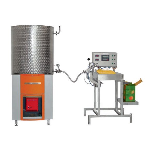 Pasteurizer with a module for filling Bag in Box bags