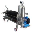 Filter press for yeast filtration for lees
