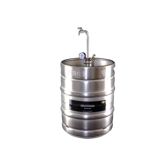 Pressure tank for carbonating cider or other beverages, 50 liters