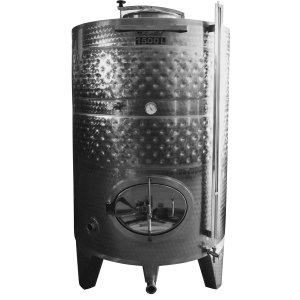 Fermentation tanks with two cooling jackets