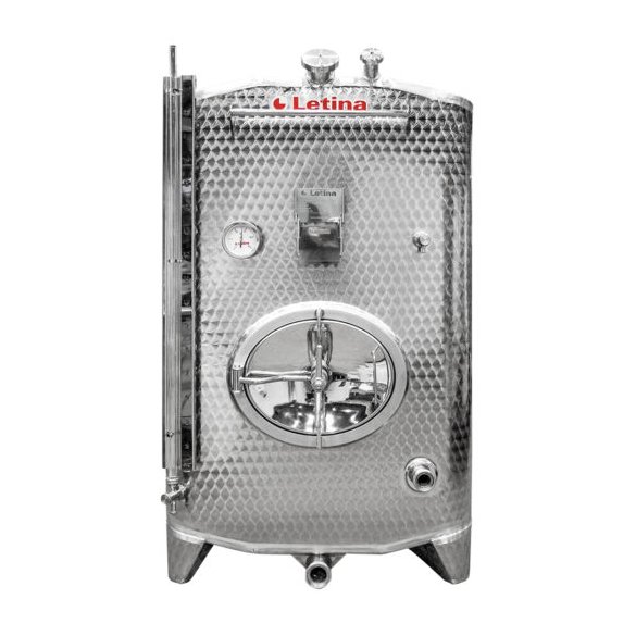 SQUARE TANK for fermentation and storage of wine and other alimentary liquids