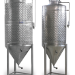 Beer fermentation tanks with cooling jacket 