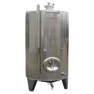 Closed fermentation, storage wine tank