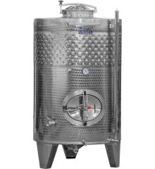 Storage or fermentation tank with cooling jacket