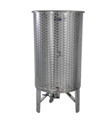 OPEN TOP FERMENTATION TANK WITH two outlets for wine, cider